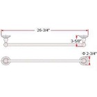 538330 Calisto Bathroom Wall Mounted Towel Bar 24   Satin Nickel  24 Inch