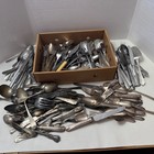 Lot Of 15 Lbs Vintage Assorted Flatware Silverware