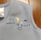 Halo Sleepsack Blanket Cotton Fleece Light Blue Small 0- 6 Months Zip Up Unisex