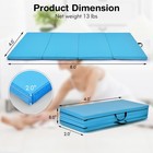 8  X 4  X 2  Folding Gymnastics Tumbling Mat Thickened Exercise Mat Blue