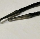 Vtg Sterling Silver  Inlay Hopi  Turquoise Bolo Tie Signed Bennett Sun Face