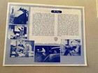 Dragnet Synopsis Sheet 1954 Jack Webb  Ben Alexander  Rare 