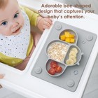 Suction Plates For Baby Placemat Spoon Fork Set For Toddlers  Silicone Baby P   