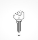 Silca Lf24 Keyblanks-box Of 100 - L f  Lock Focus Key Blank -free Postage