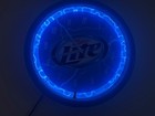 Miller Lite Beer Plasma Neon Animated Wall Clock- 12   Diameter- Works Great    