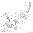 Polaris Clutch Cover  Inner  For Specific Rzr Models  Genuine Oem - 5142931