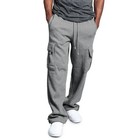 Men s Cargo Pants Loose Drawstring Sweatpants With Pockets Sports Straight Trous