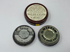 3 Vintage Shoe Polish Tins 2 Griffin Abc Brown 1 Lincoln Stain Wax Brown