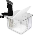 Sous Vide Container 12 Quart Collapsible Hinged Lid For Cooker Transparent New 