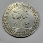 1828 Ng Central American Republic Silver 8 Reales Sunface Bezel  Polished  v202