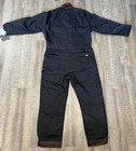 Dickies Men   s Premium Insulated Coverall Black Xl Mechanic Work Suit Cold Weath