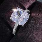 Silver Designer Ring For Women Luxury Wedding Engagement Jewelry