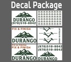 Custom Printed Vehicle Decal  Full Color Laminated  Your Business Logo  Bundle