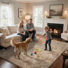 Fluffy Rug Shaggy Area Rug  Beige 2x4 Area Rugs For Bedroom  Small Bedside Rug 