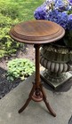 Antique Victorian Solid Wood Pedestal Plant Stand Candle Fern Table Tripod 30 