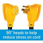 50-ft 50 Amp Rv Extension Cord - Rated For 125 250 V 12 500 W  Copper 6 3   8 1-