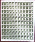 Deutsches 3rd Reich German Hitler 3 Full Sheets Stamps Hitler Head 30pf