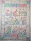 Vintage Fisher Price Puffalump Baby Comforter Quilt Crib Blanket Pony Bear Bunny