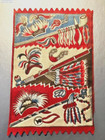 Vintage Tobacco Pipe Cigarette Felt - Native American Peace Pipes   Headdresses