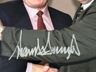 President Donald J Trump W gov Ventura 8x10 Photo Autographed W coa 