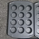 Lot Of 3  2 Wilton Mini Muffin Baking Pans 12 Cavities  And 1 Tasty Square Pan