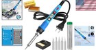 Versatile 80w Soldering Iron Kit For Electrical   Jewelry Repairs - Gift Ready 