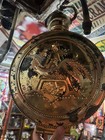 Budweiser Beer Electric Pocket Watch Style Clock Lighted Lady Photo Works            