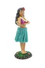 Hawaiian Hula Lady Dancing Mini Dashboard Doll - Natural Skirt  4  Doll  Aloha
