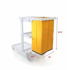 Janitorial Cart Replacement Bag Yellow