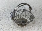 Vintage Godinger Ltd Silver Plated Basket silver Art Co   Movable Handle Leaves