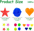 180 Pieces Bike Wheel Spoke Beads Plastic Clip Beads Spoke Colorful Bicycle Bike