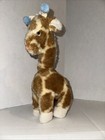 Vintage Eden Giraffe Plush Yellow Wind Up Musical Moving Neck Tested 12    W tags