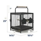 Prevue Pet Products Playtop Travel Carrier - Outdoor Travel Bird Cage For Sma   