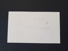 Maurice Richard Autograph 3x5 Index Card Hockey Hall Of Fame Montreal Canadiens