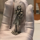 Vintage Comstock Pewter Wizard Of Oz Dorothy With Toto Figurine 1997