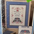 Vintage Bucilla Colorpoint Paint Stitching Sampler No Place Like Home Kit 63651