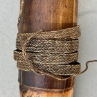 Dayak Borneo Bamboo Dart Quiver Ethnographic Tube Rattan 60s Vintage 17 x3  Dia