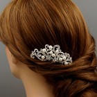 Bridal Hair Comb Pearl Crystal Headpiece Pin Wedding Accessories 06530 Silver