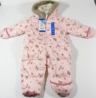 Carters Baby Pram Suit Snowsuit 12 Month Foldover Cuffs For Hand Feet Faux Fur