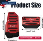 2pcs Non-slip Car Pedal Covers  Premium Aluminum Alloy Gas And Brake Pedals Cove