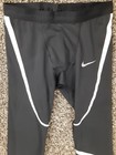 Nike Power Tech Dri-fit Running Tights Black White 943687 010 Sz Mens Large