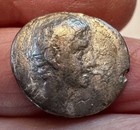  7    Octavian  Augustus Silver Denarius Ancient Coin    27 Bc - 14 Ad