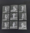 9 X Glamour B w  6 X 6cm Negatives model nude topless lingerie stockings