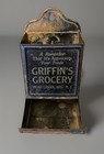 Antique Tin Wall Mount Advertising Matchbox Holder - Bear Creek  Wisconsin