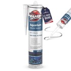 100  Waterproof Aquarium Silicone Sealant - Clear  Non-toxic  Fast Curing  10 1