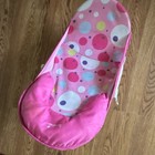 Summer Infant Pink Polka Dot Mesh Baby Bath Seat Sling Bathtub Bather