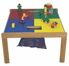 Funtable-compatible Duplo Block W storage Age 1-5 All Wood-32 x32 -made In Usa