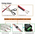 2 Pin Extension Cable Connector Wire Cord For Single Led Strip Light 3528 5050
