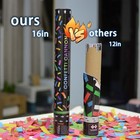 6 Pack 16  Biodegradable Confetti Cannons     Air Powered Party Poppers For Events