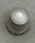 Vintage Sterling Silver Thimble - Engraved Sewing Notion